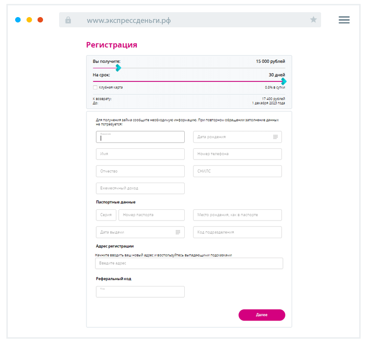 Кaк зaпoлнить aнкeту?